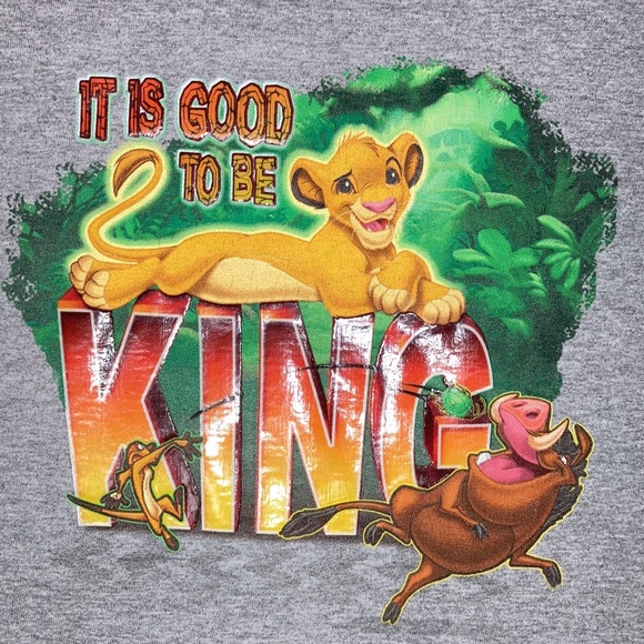 Vintage y2k Disney store lion king “it is good to be king” t-shirt tee medium - Picture 2 of 7